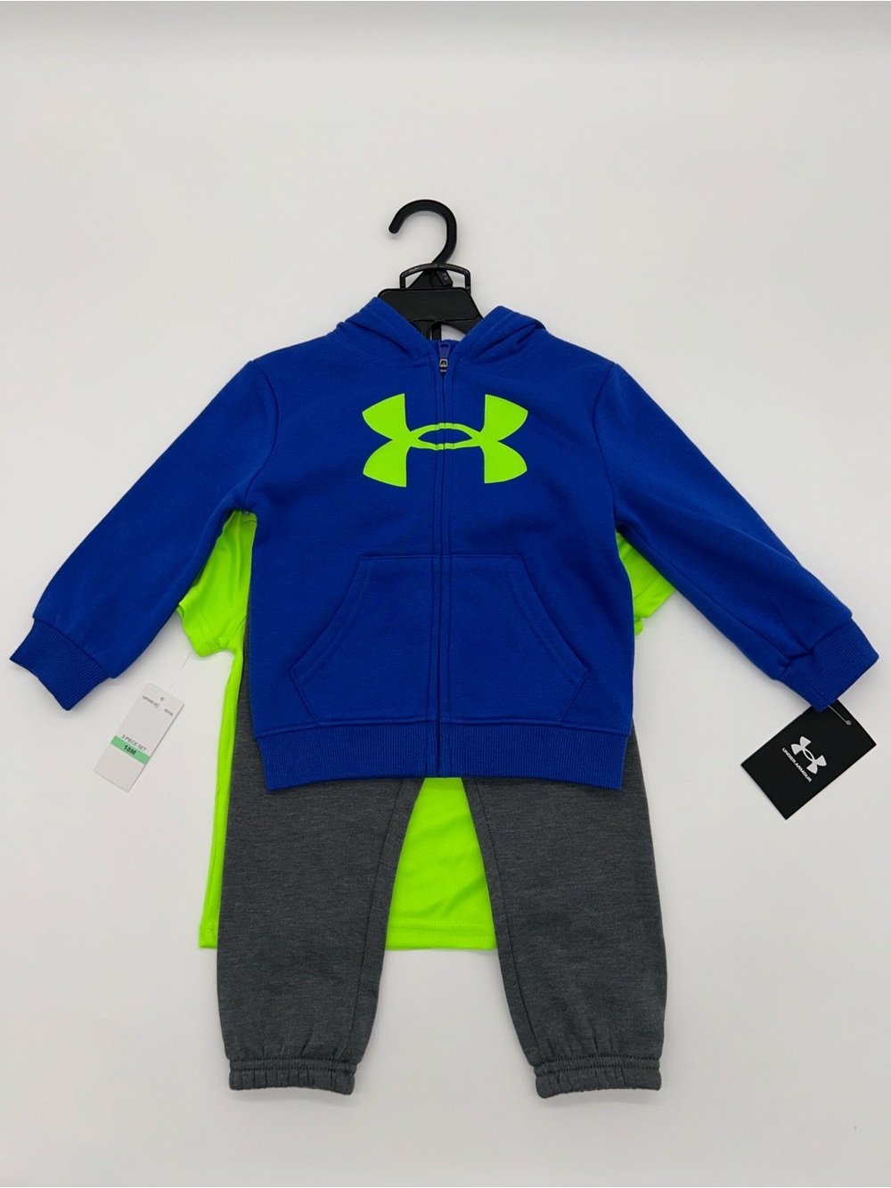 Under Armour Boys 18M 3pc Hoodie Outfit Set